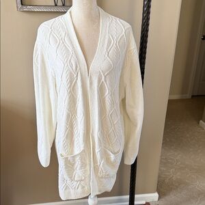 Grace Cream Cable Knit Cardigan